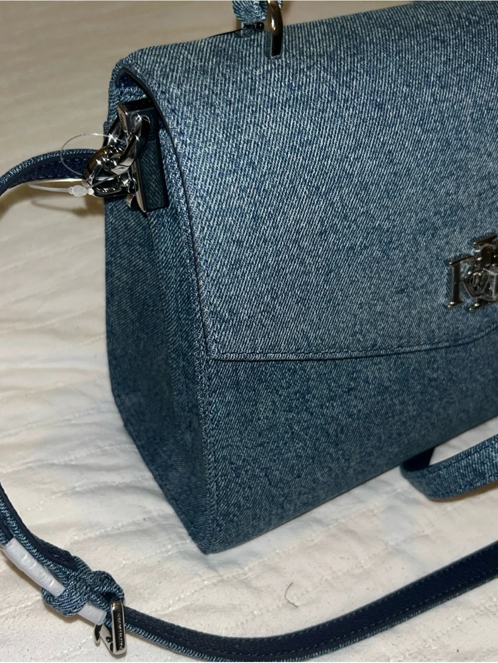 Polo by Ralph Lauren Denim-Style Top Handle Satchel - Blue